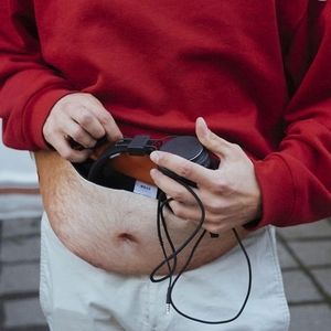 Belly fanny pack, gag gift